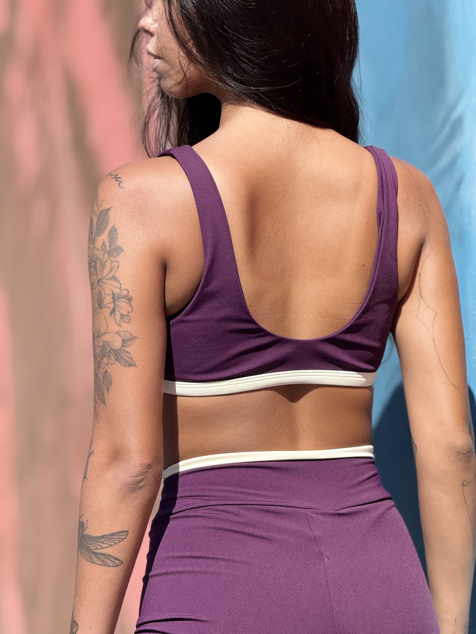 Top Tank Deep Purple Cós Off White - Image 3