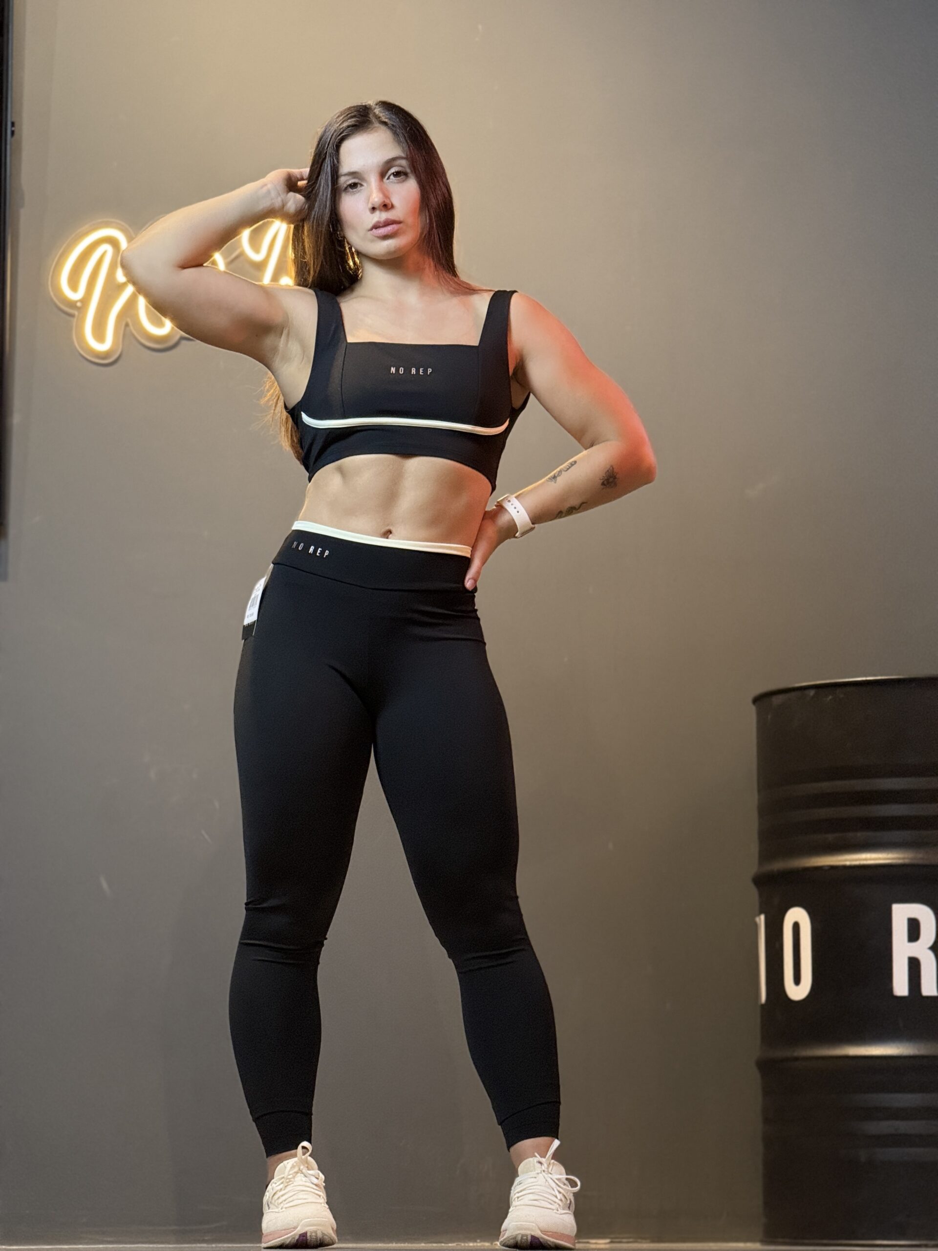 Top Corset Preto c/ Off White - Image 2
