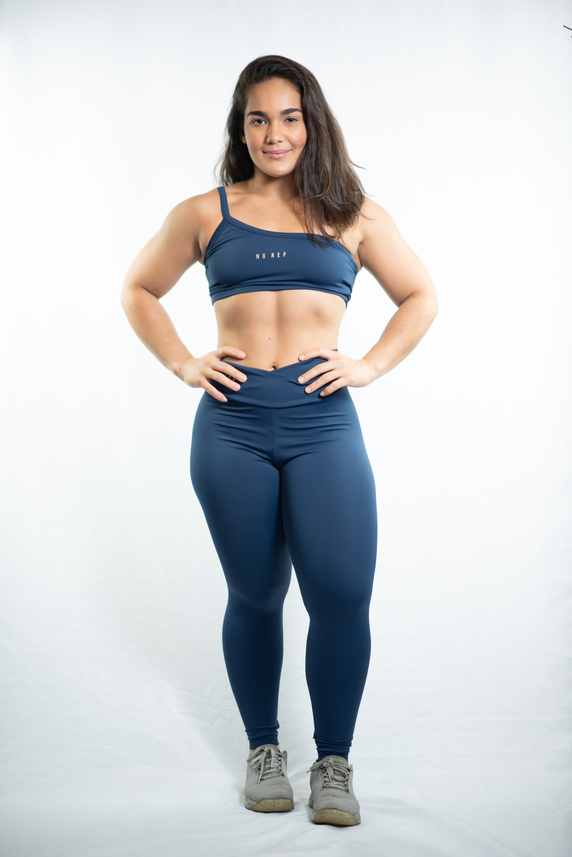 Top One Shoulder Deep Blue - Image 3