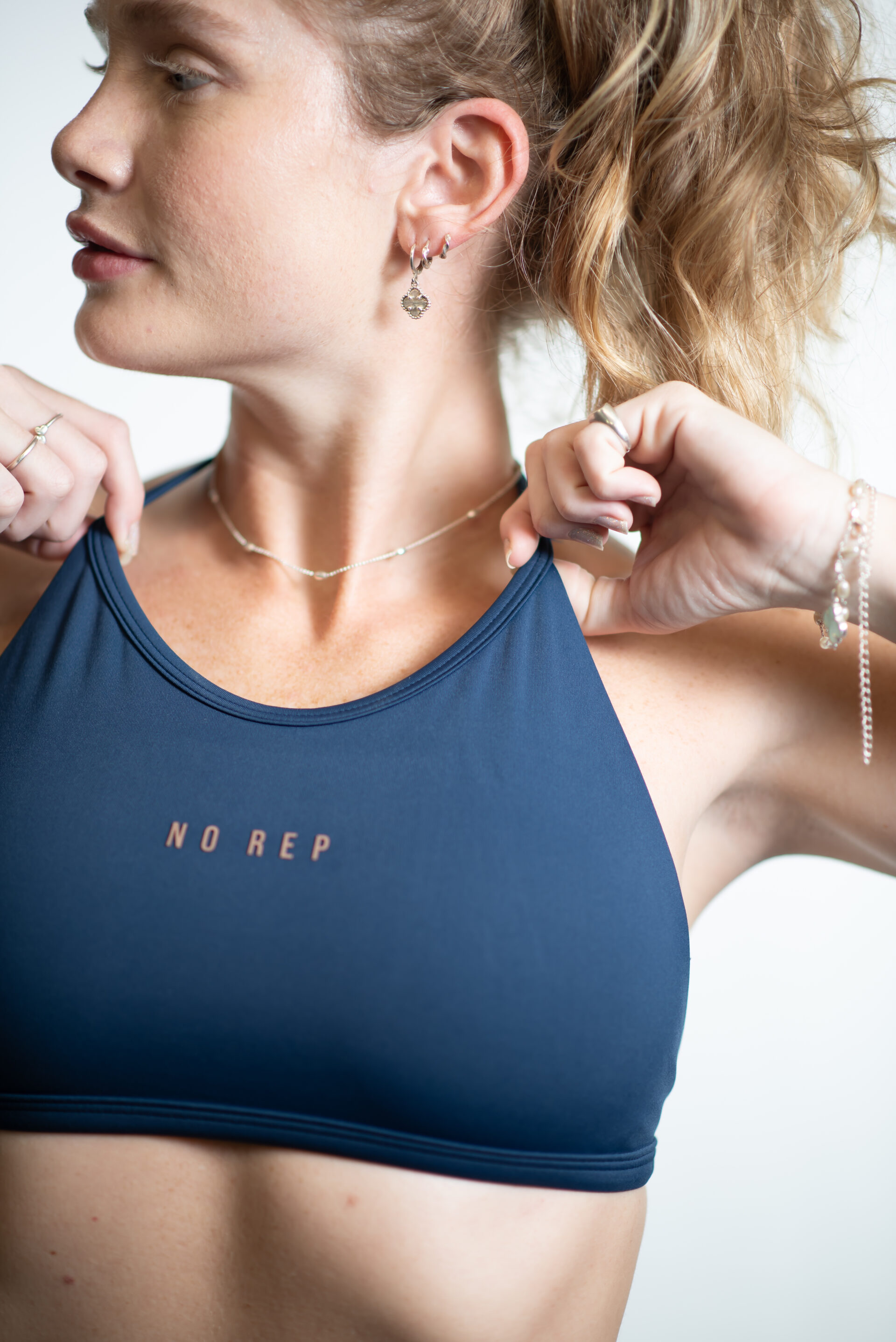 Top Free Back Deep Blue