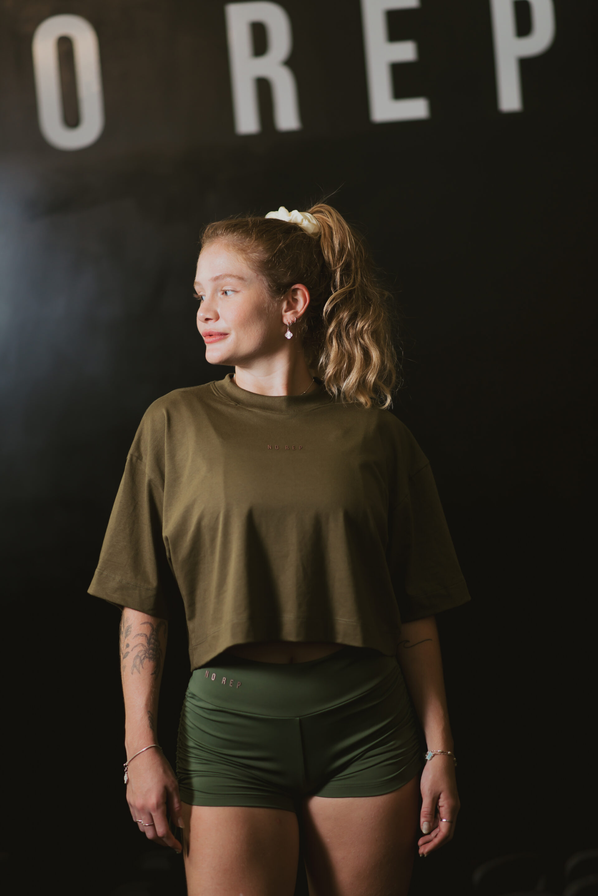 Cropped Oversize Verde Basic