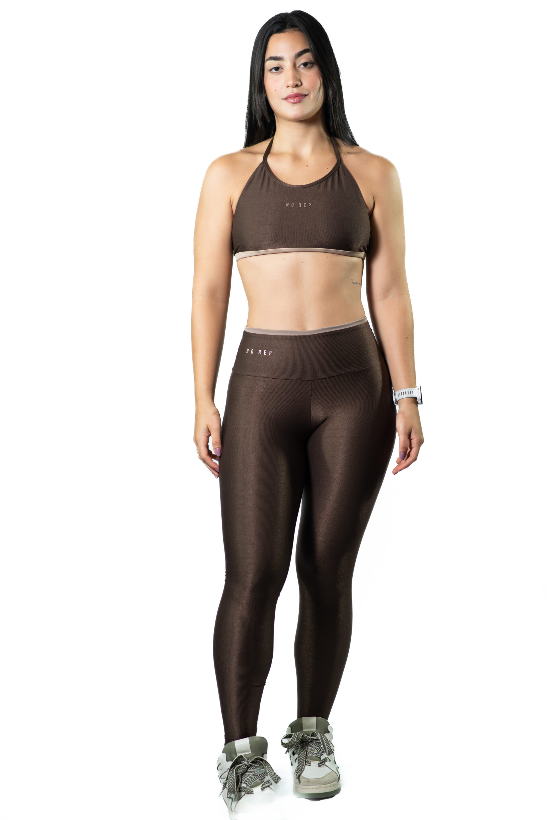 Top Free Back Alta Compressão Deep Brown - Image 2