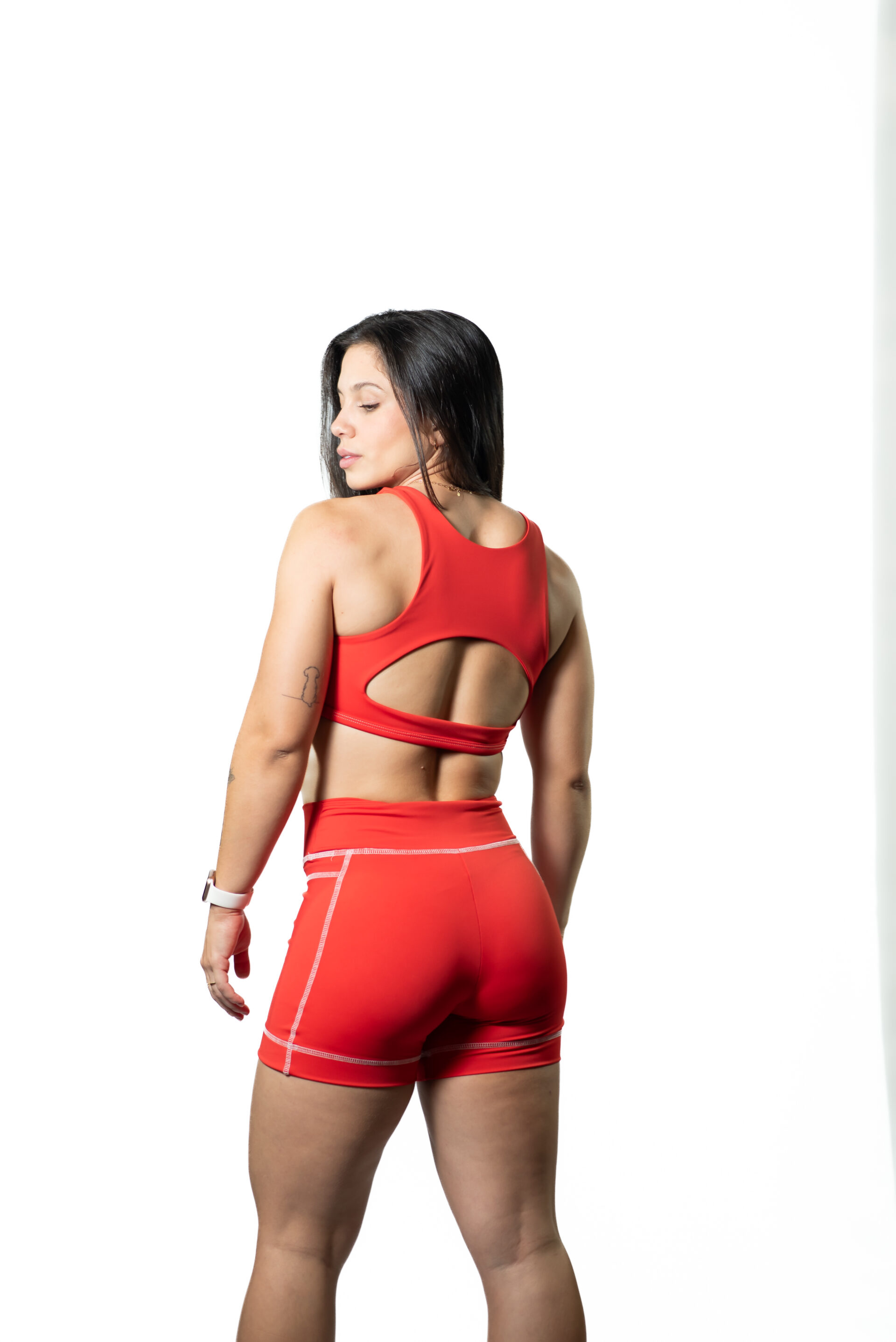Short Fly True Red c/ Branco - Image 4
