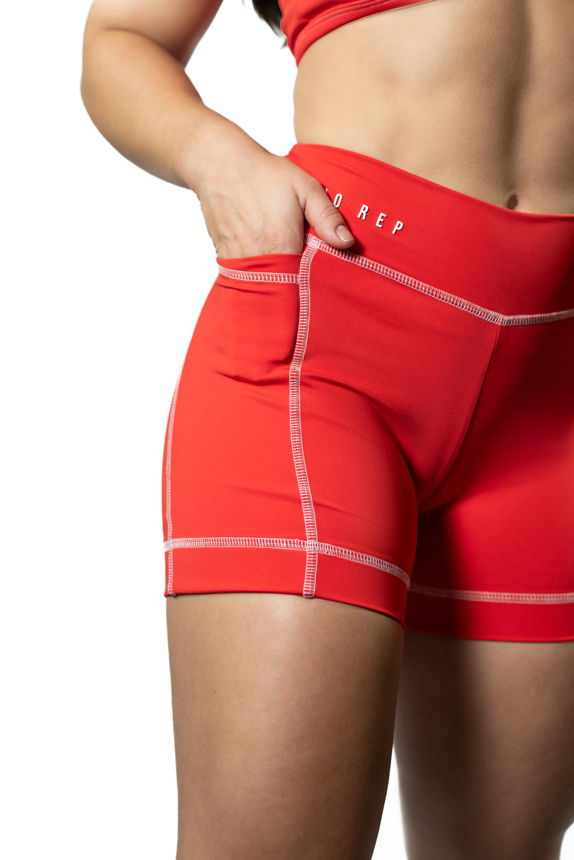Short Fly True Red c/ Branco