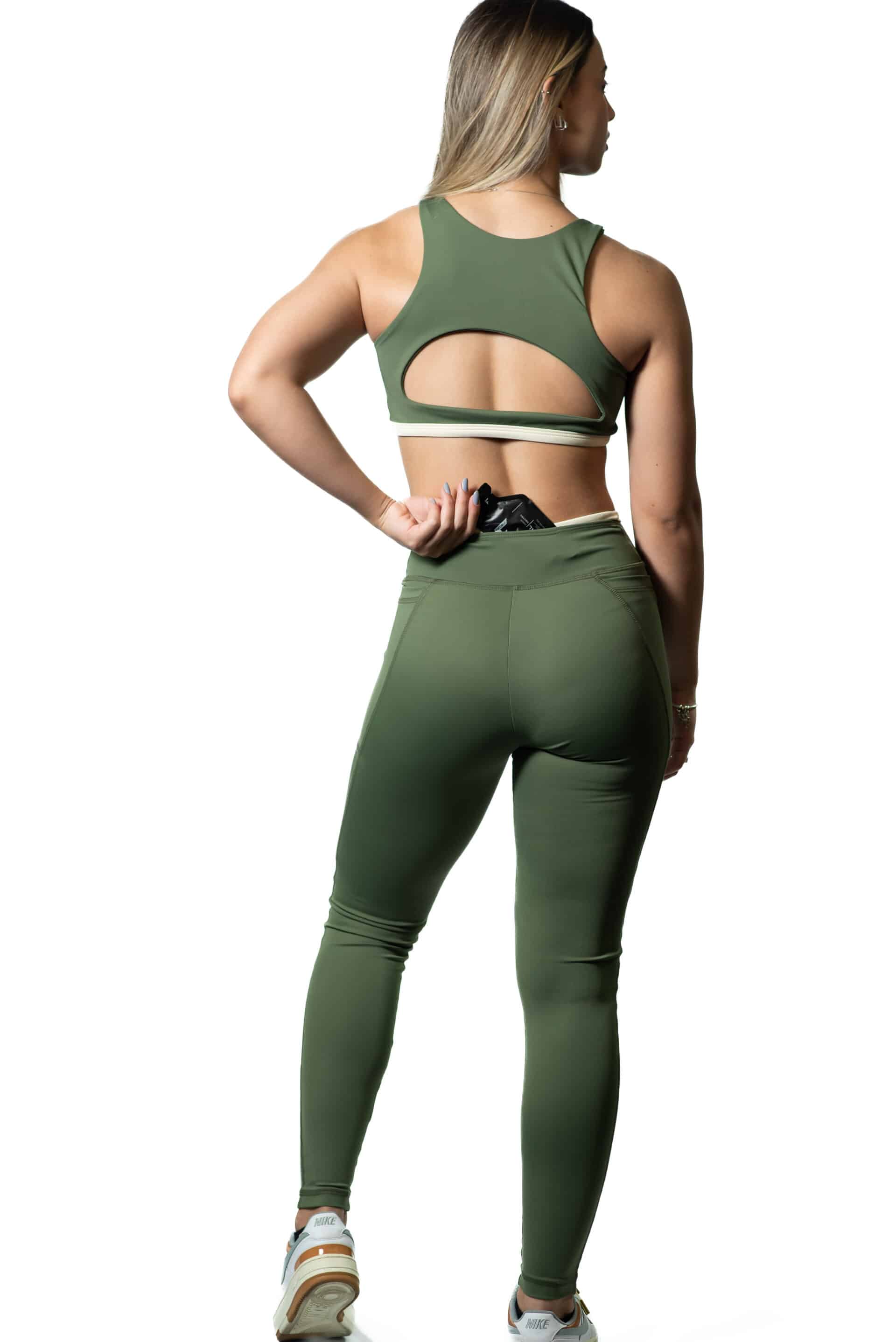 Calça Fly Bicolor Line Army Green c/ Off White - Image 2