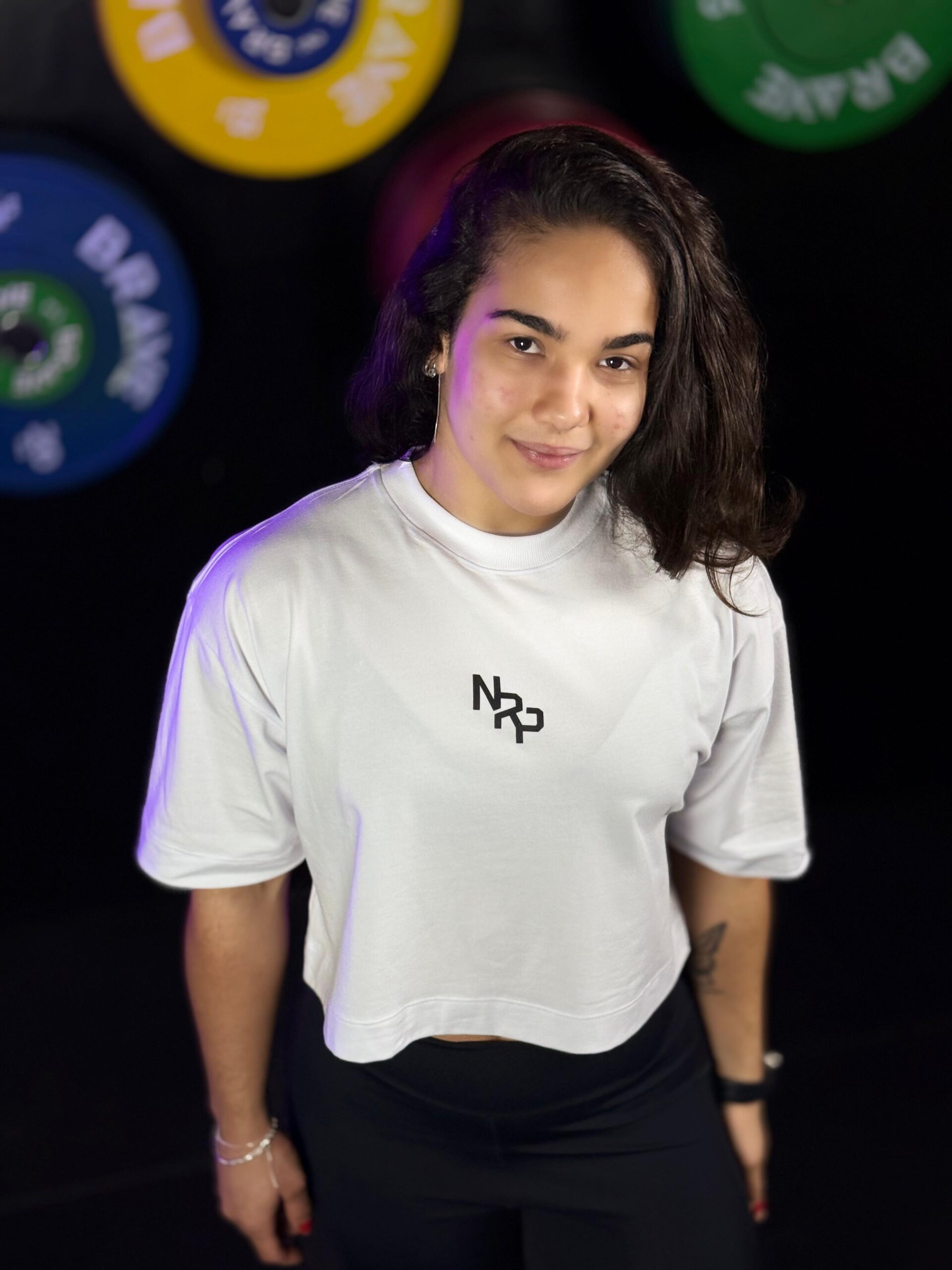 Cropped Oversize Branco NRP Team No Rep - Image 2