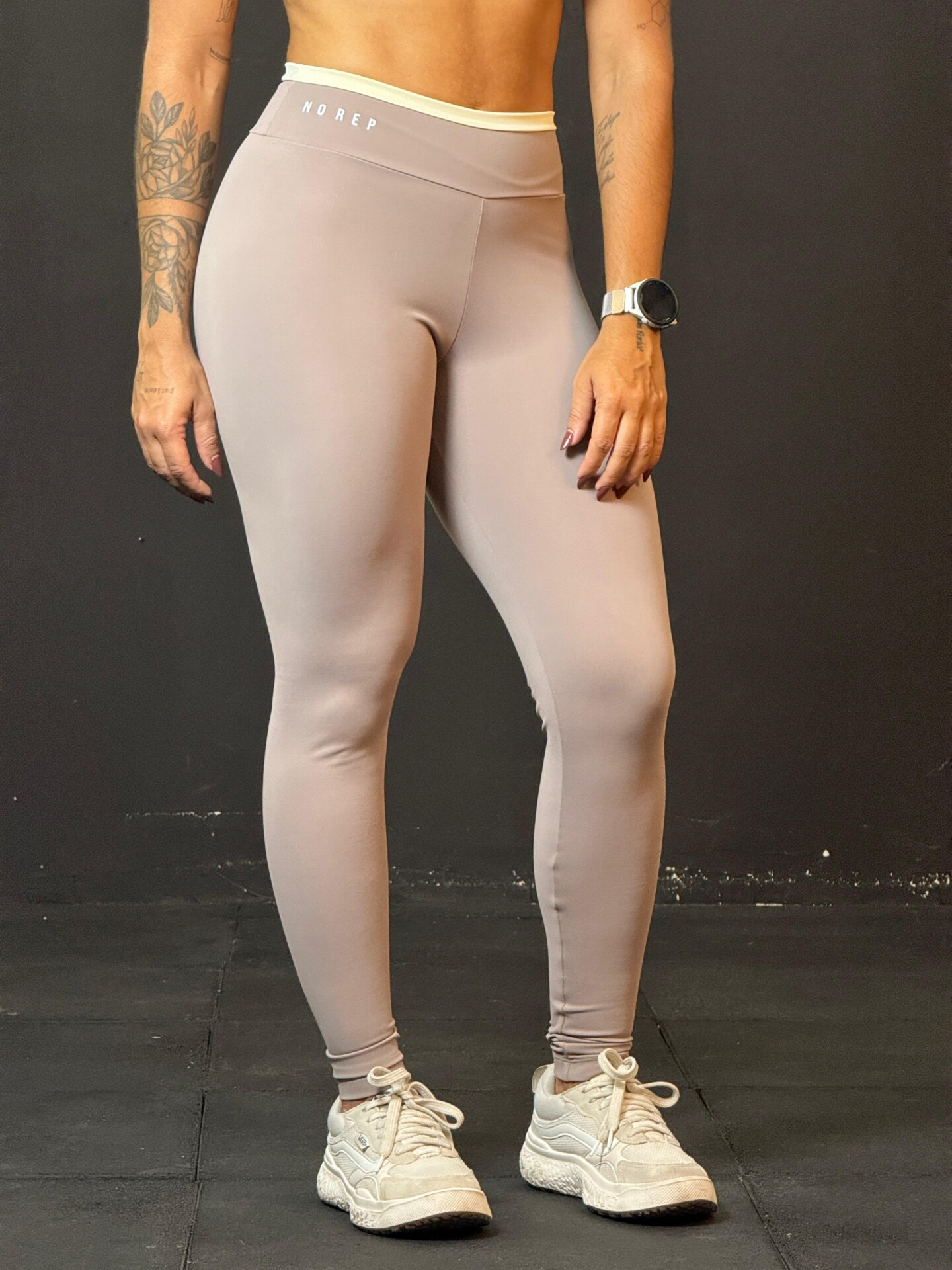 Calça Bicolor Line Dusty Beige c/ Off White