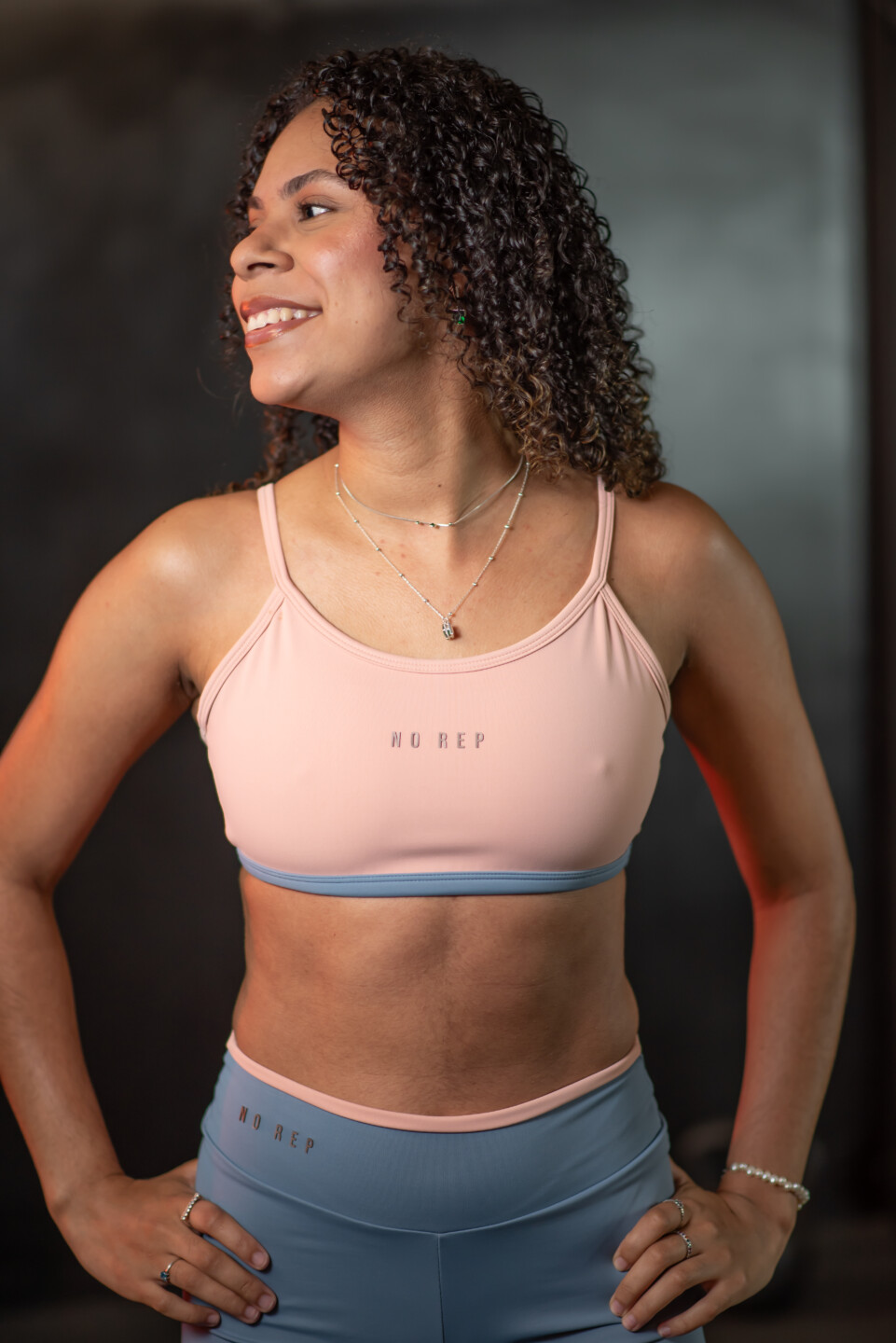Top New Basic Soft Rosé Cós Dusty Denim