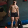 Short Run Deep Brown c/ Listras Off White - Imagem 2