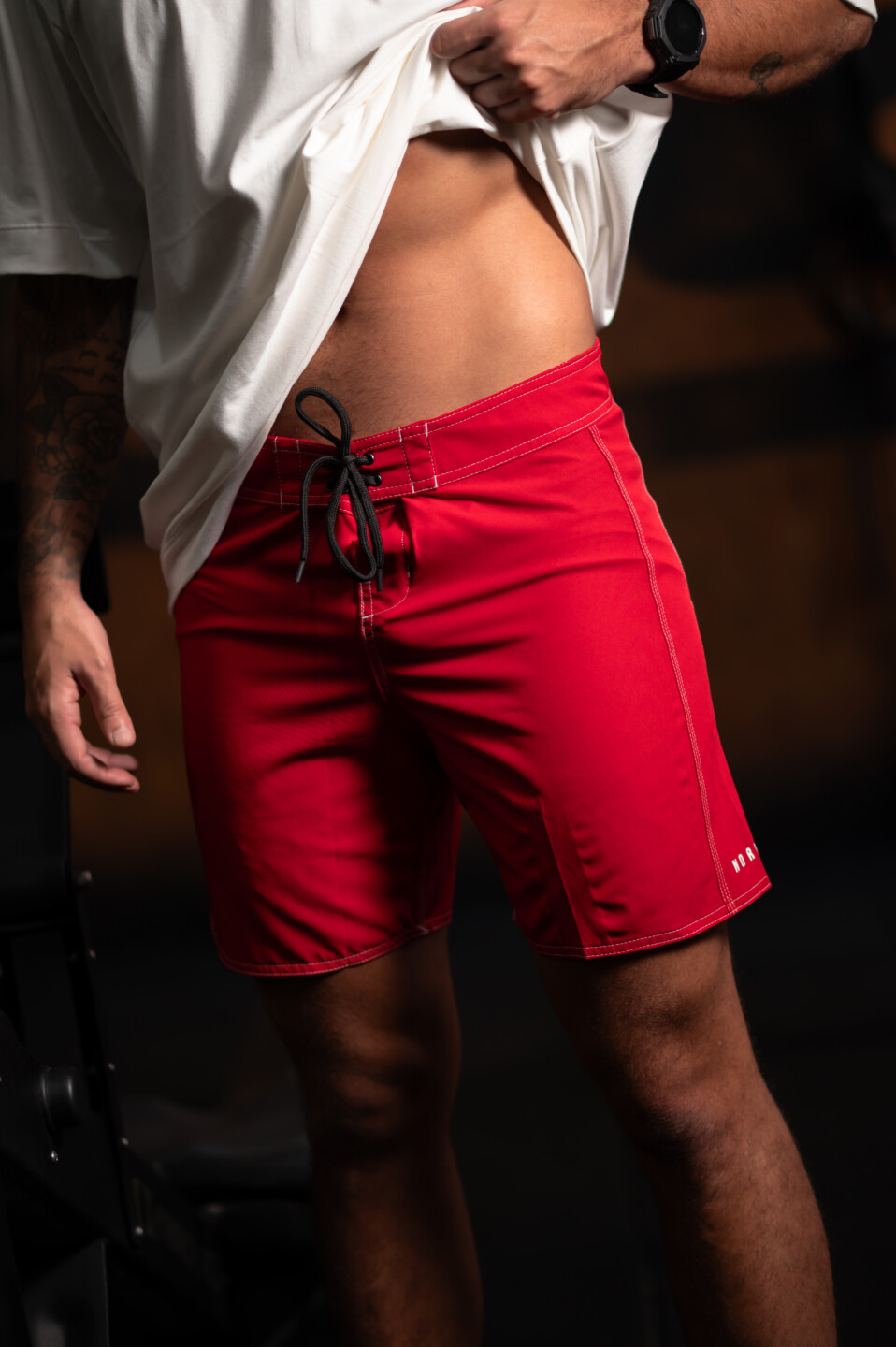 Bermuda Boardshort Vermelha Vintage