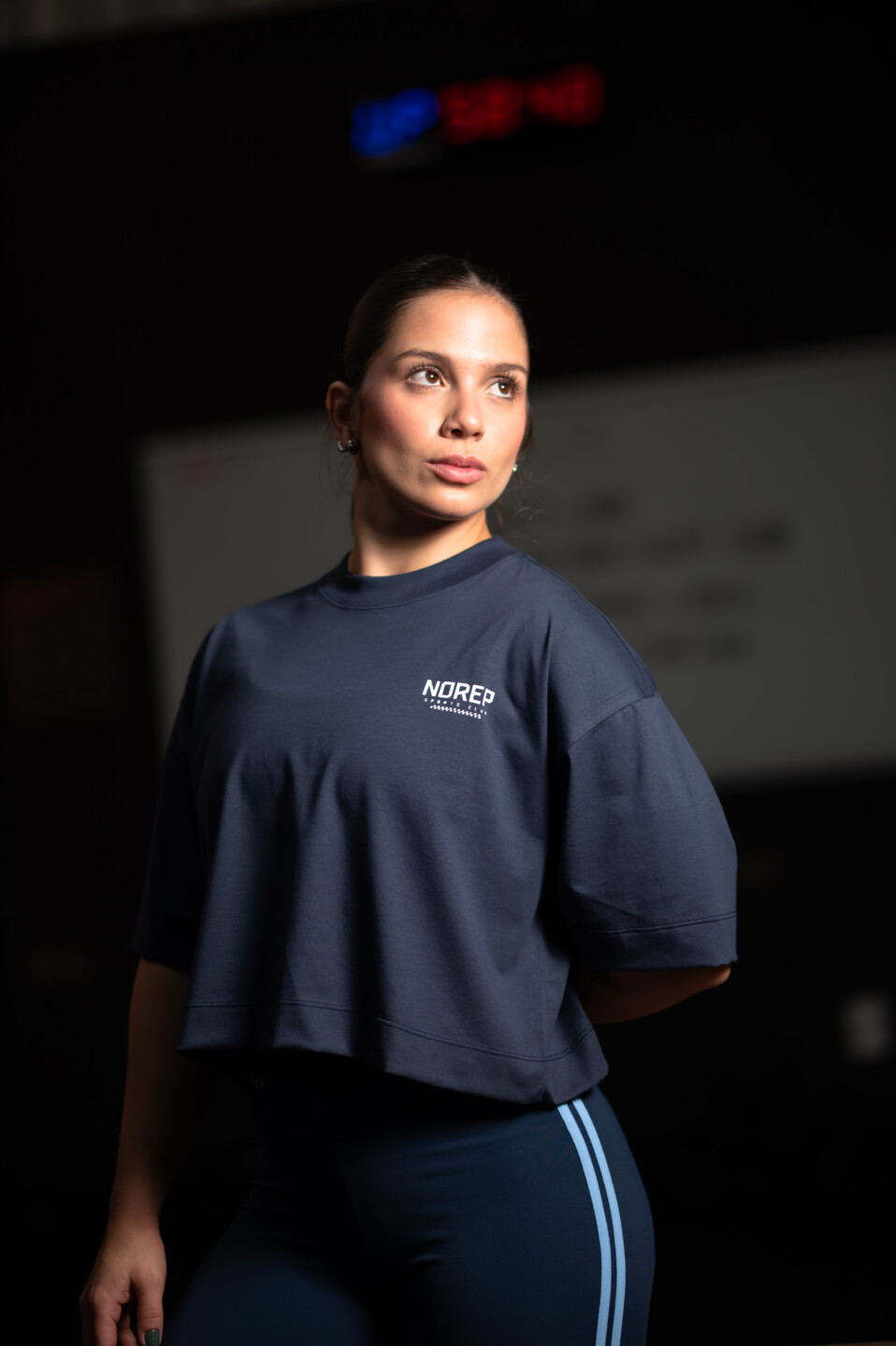 Cropped Oversize Azul Marinho No Rep Sports Club