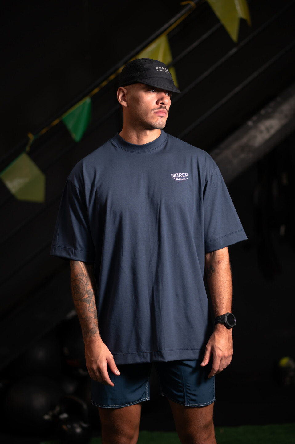 Camisa Oversize Azul Marinho No Rep Sports Club - Image 3