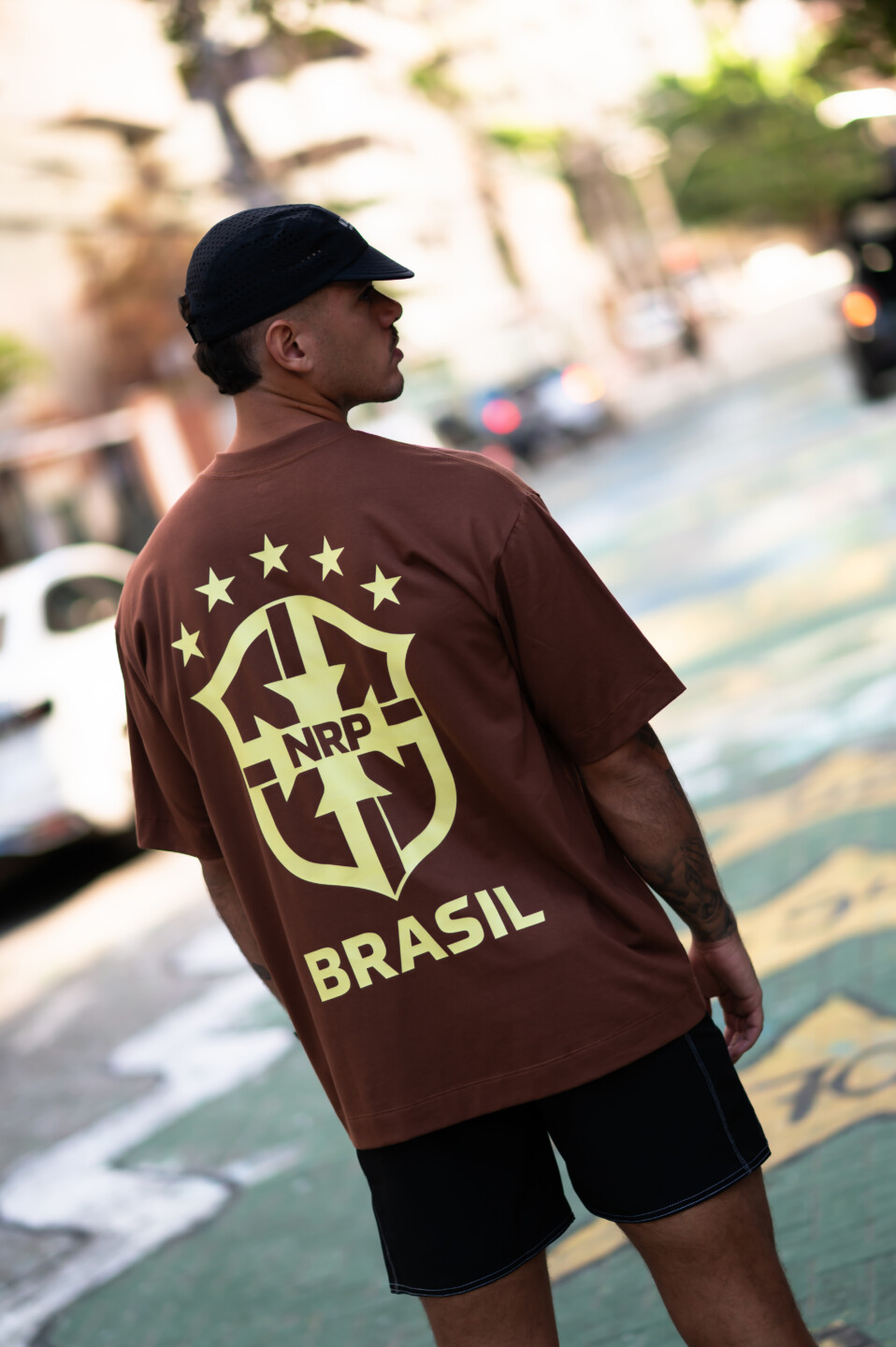 Camisa Oversize Marrom Brasil